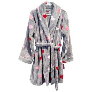 Kate Spade Plush Hearts Short Robe Size Medium NEW!